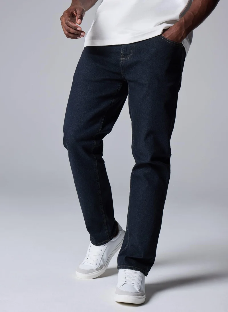 ماتلان جينز سكيني داكن بقصة عادية